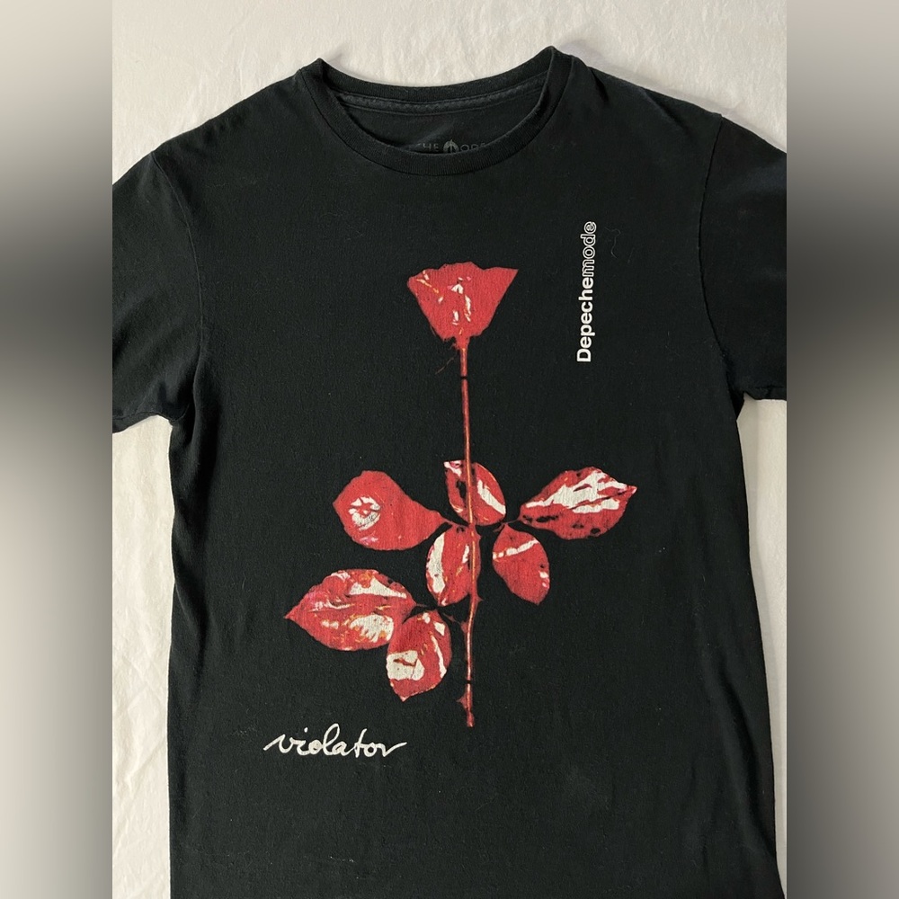 Hot Topic Black and Red Depeche Mode Tee